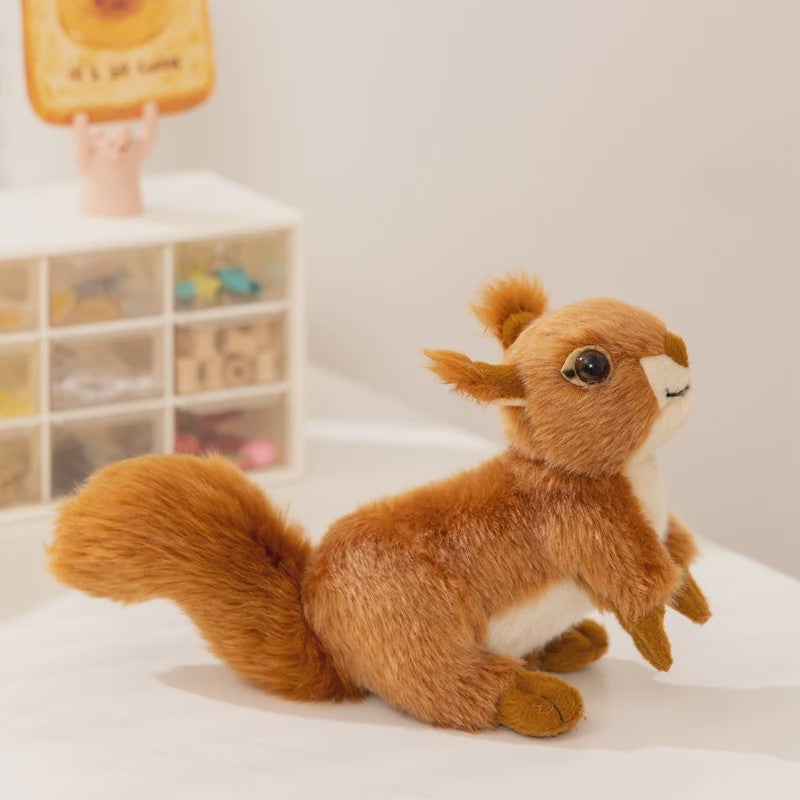 Schattige Zittende Eekhoorn Pluche Knuffel - Perfect Cadeau voor Kinderen