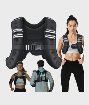 Verzwaarde Vest 5.4kg (12 Lbs) - Verstelbaar & Ademend voor Fitness, Yoga, Jogging