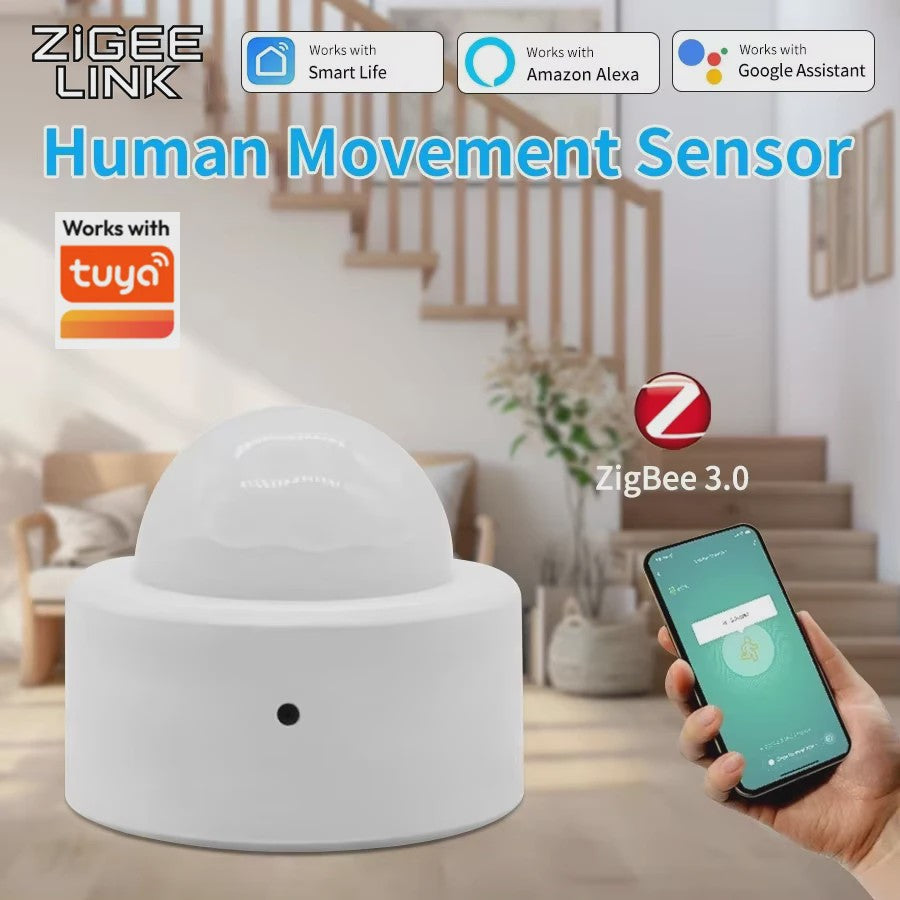Slimme Zigbee PIR Bewegingsmelder - Mini Infrarood Detector voor Smart Home