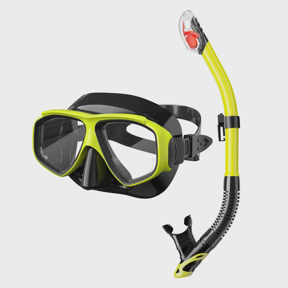 Professionele Anti-Condens Duik- en Zwemmasker met Snorkelset voor Volwassenen - UV-bescherming, Siliconen