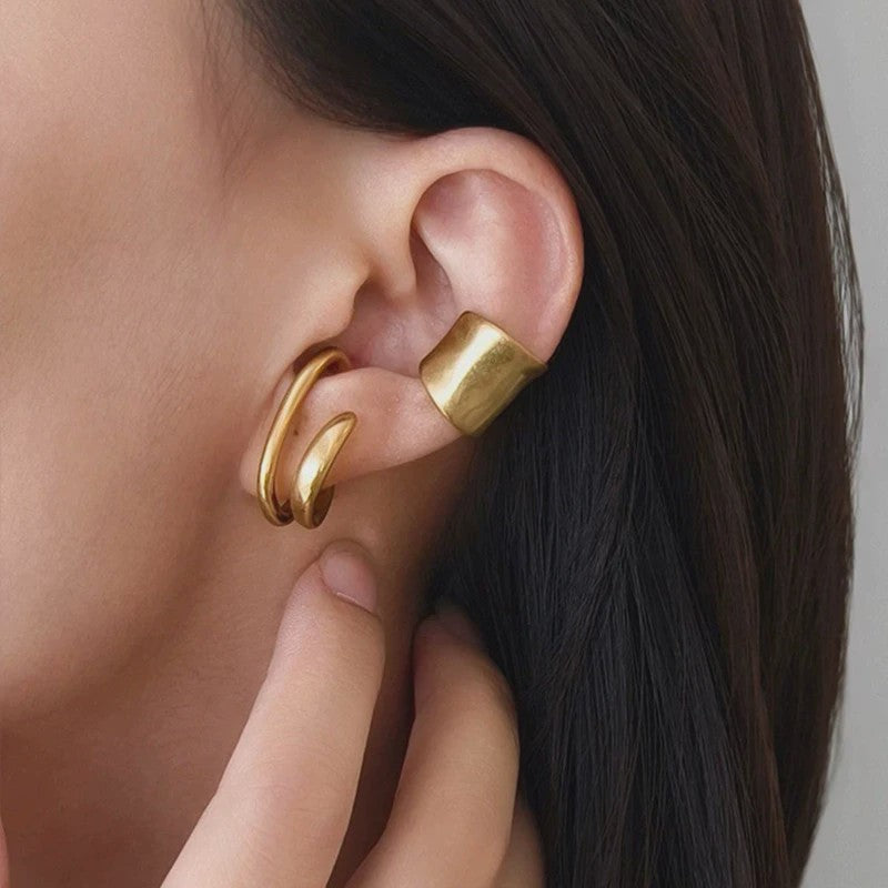 Trendy C-vormige Oorclip Oorbellen - Stijlvolle Earcuff voor Dagelijks Gebruik