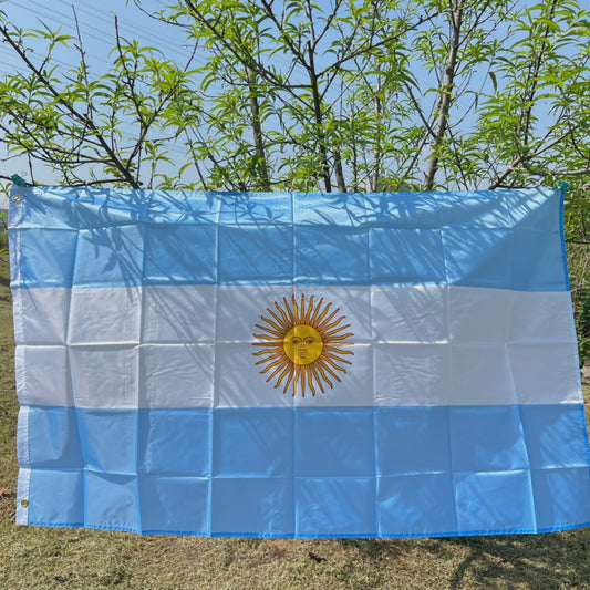 Argentijnse Vlag 90x150cm - Duurzaam Polyester met Zon van Mei