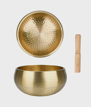 Tibetaanse Handgemaakte Klankschaal van Messing - Voor Yoga, Meditatie & Sound Healing