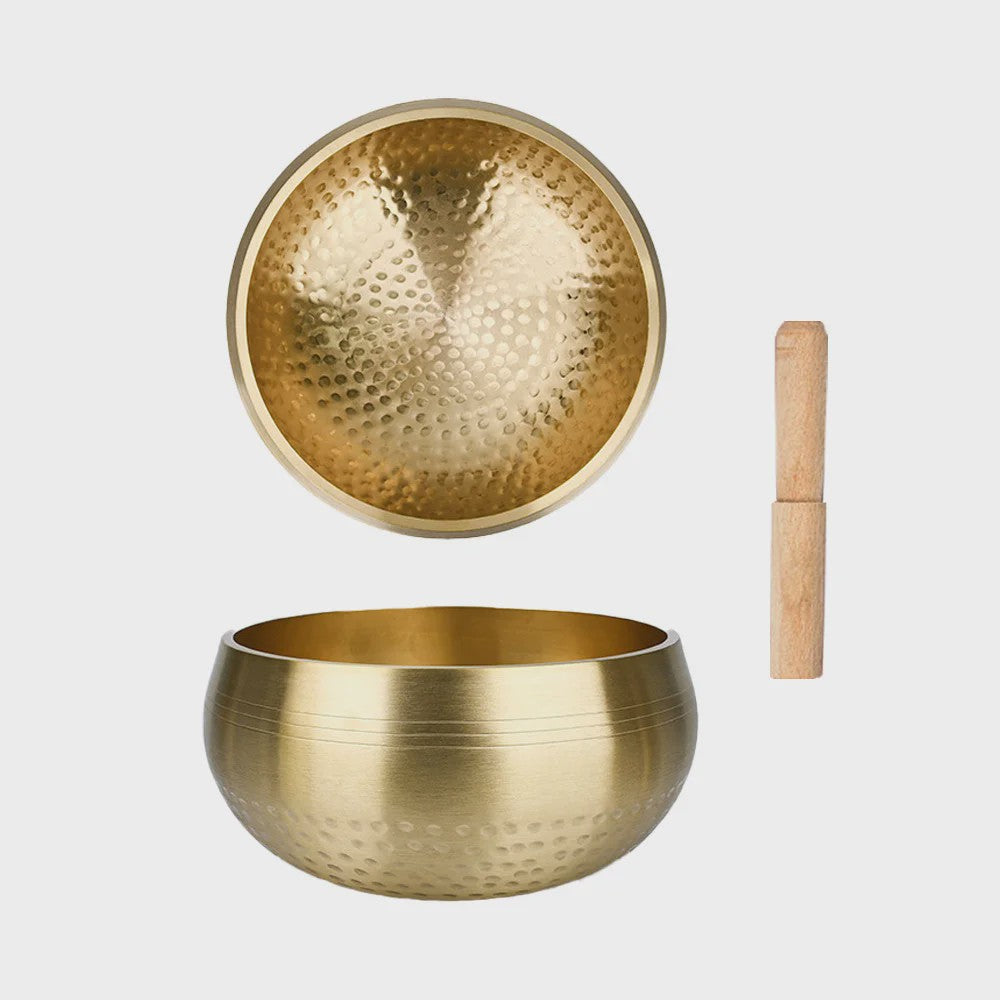 Tibetaanse Handgemaakte Klankschaal van Messing - Voor Yoga, Meditatie & Sound Healing