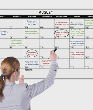 Extra Grote Herschrijfbare Wandkalender Poster - Maandplanner 100x65cm