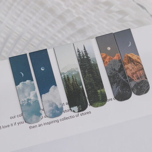 Set van 2 Magnetische Bladwijzers met Prachtige Landschapsprints