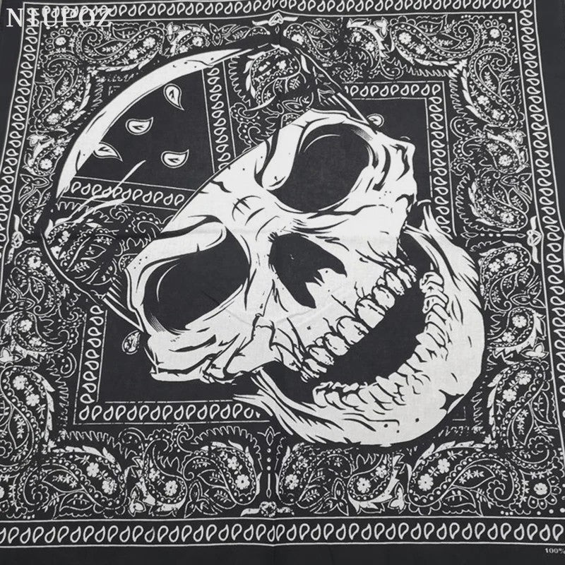 Skull Bandana Katoen - Hip Hop Stijl Hoofddoek & Accessoire