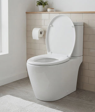 Songmics Toiletbril Urea-Duroplast met Soft Close en Antibacteriële Eigenschappen