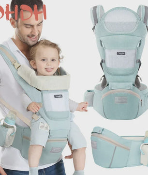 Ergonomische Baby Draagzak - 4 Seizoenen, Verstelbaar, Heupstoeltje & Multifunctioneel