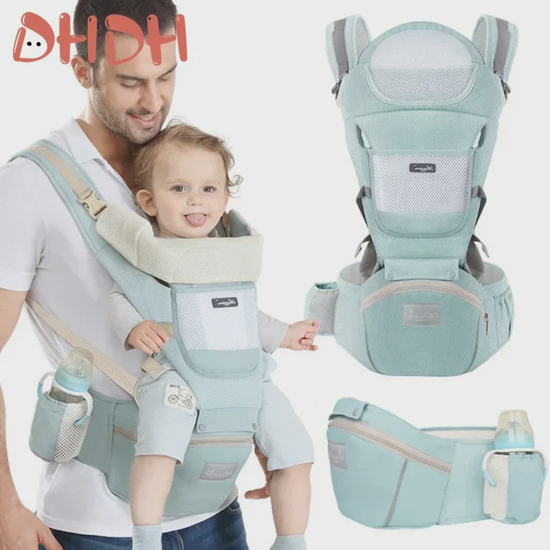 Ergonomische Baby Draagzak - 4 Seizoenen, Verstelbaar, Heupstoeltje & Multifunctioneel