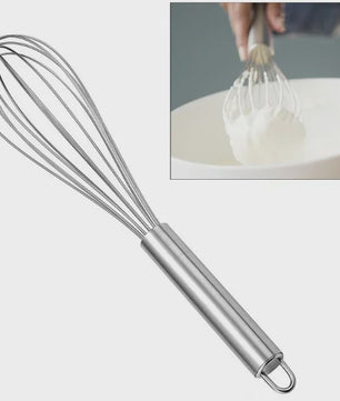 10-inch Roestvrijstalen Garde - Handmatige Eierklopper & Mixer voor Keuken