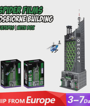 Oscorp Tower Bouwstenen Model Kit met Verlichting - 6375 Delen - Creatief Speelgoed