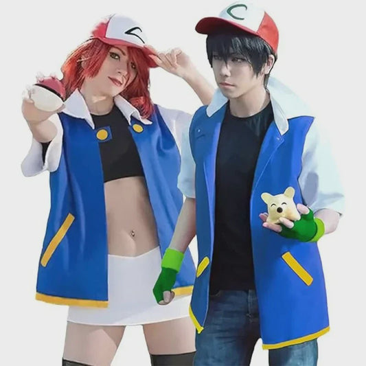 Ash Ketchum Cosplay Set - Pokémon Trainer Kostuum voor Volwassenen & Kinderen