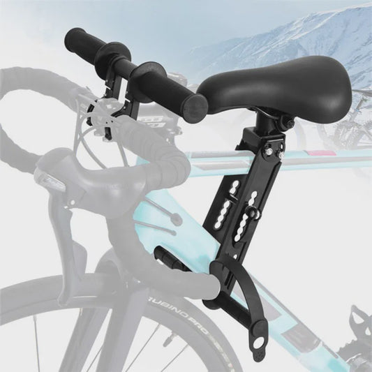 Universeel Fiets Kinderzitje Voorop - Verstelbaar met Veiligheidshandvat en Pedalen