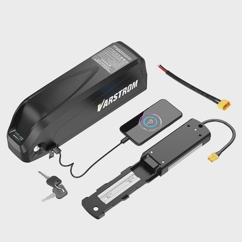 Varstrom E-bike Batterij 36V/48V/52V - Krachtige Lithium Accu met 40A BMS & Lange Levensduur