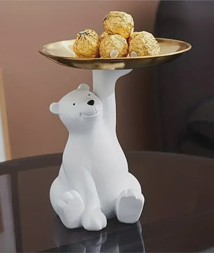 Creatieve Beren Opbergbakje met Plateau - Decoratie & Cadeau