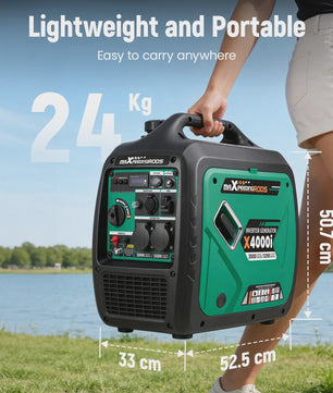 Stille Draagbare Omvormer Generator 3000W - Ideaal voor Camper, Huis & Buiten