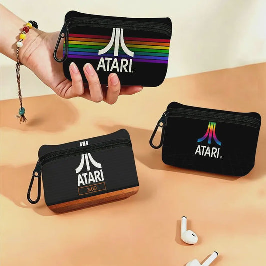 Atari Logo Coin Pouch - Lichtgewicht Oxford Stoffen Sleuteltasje & Kaarthouder