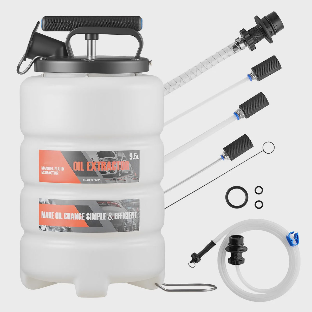 9.5L Handmatige Vloeistof Afzuigpomp - Olie Verversen Auto & Boot