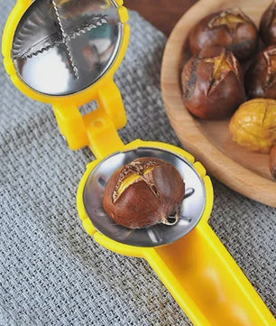 2-in-1 Notenkraker & Kastanjesnijder van Roestvrij Staal - Keuken Gadget