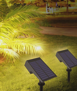 Waterdichte Solar LED Spotlight met Grondspies - Tuinverlichting