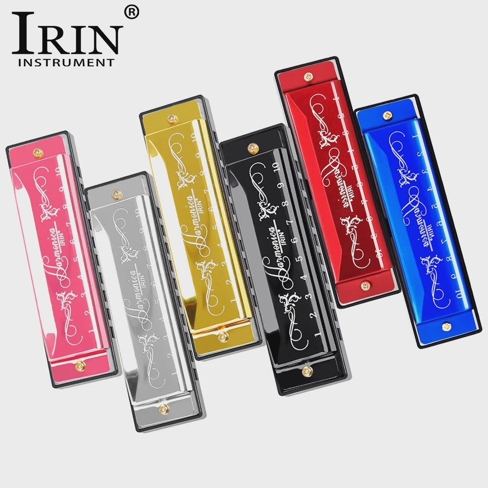 IRIN 10-Gats Kleurrijke C-Toets Harmonica - Perfect voor Beginners