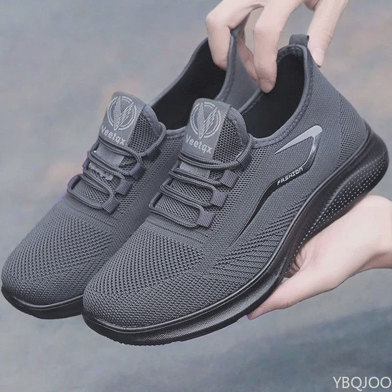 Comfortabele Heren Sneakers: Lichtgewicht Mesh Schoenen met Anti-slip Zool