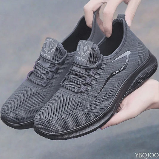 Comfortabele Heren Sneakers: Lichtgewicht Mesh Schoenen met Anti-slip Zool