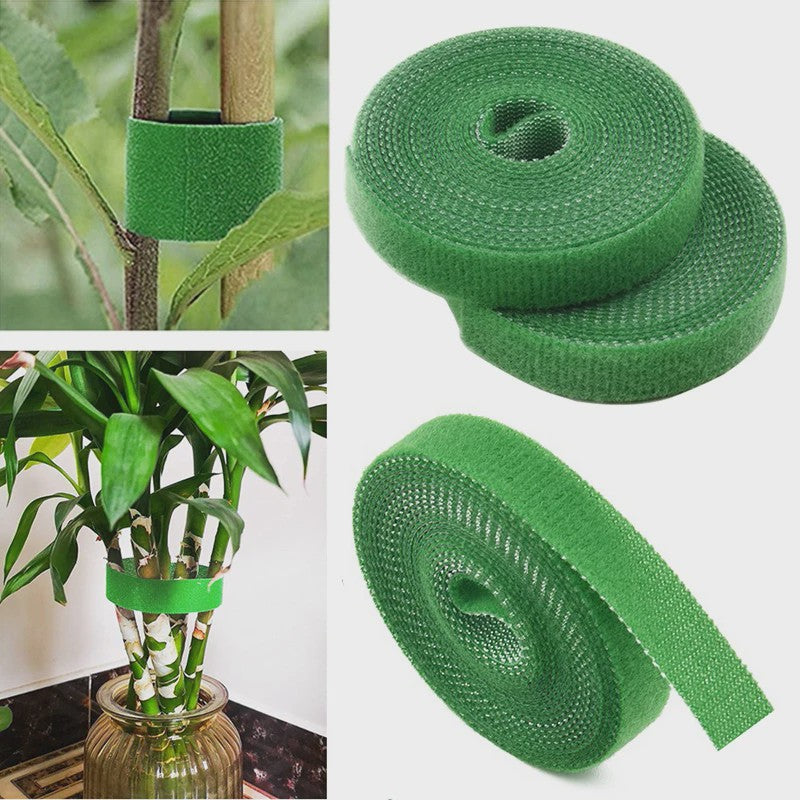 3 Rollen Groene Plantentape - Flexibele Nylon Plantenband voor Tuinondersteuning