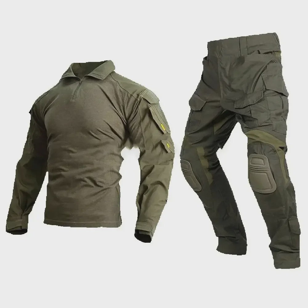 Tactisch Uniform Set: G3 Combat Shirt & Cargo Broek met Kniebeschermers - Heren