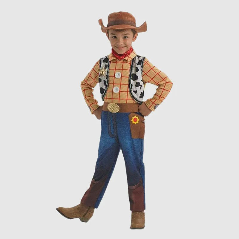 Kinder Cowboy Kostuum - Speelgoedkarakter Outfit voor Feestjes en Halloween
