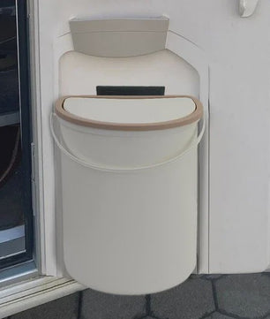 10L Afvalbak met Deksel voor Caravan, Camper & Motorhome - Geurafsluitend & Draagbaar