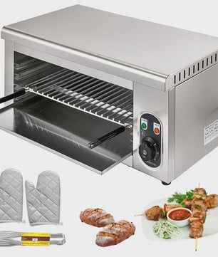 Elektrische Salamander Broiler - RVS - Verstelbaar Rooster - Professionele Keukenapparatuur