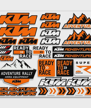 KTM Motor Stickers Set - Waterdicht Vinyl Decoratie voor Duke & Adventure Modellen