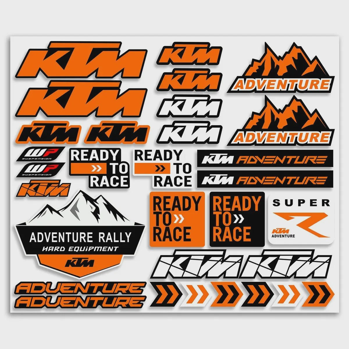 KTM Motor Stickers Set - Waterdicht Vinyl Decoratie voor Duke & Adventure Modellen