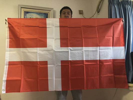 Hoge Kwaliteit Deense Vlag 90x150cm - Polyester Vlag van Denemarken