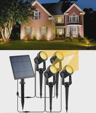 Solar Tuinspots LED - Waterdicht IP65 - Verstelbaar - Veiligheid & Sfeer