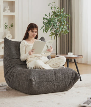Moderne Chenille Togo Fauteuil - Comfortabele Lounge Stoel met Memory Foam