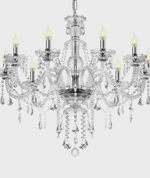 Luxe 10-Lichts K9 Kristallen Kroonluchter - Elegant en Modern Design