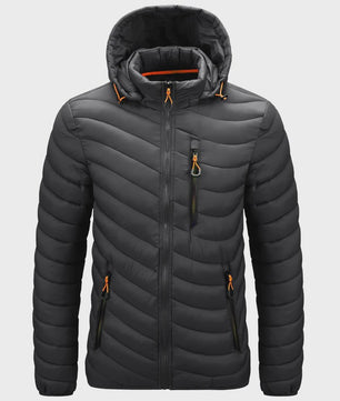 Luxe Heren Lichtgewicht Puffer Jas met Capuchon - Warm & Stijlvol voor Outdoor en Casual Gebruik