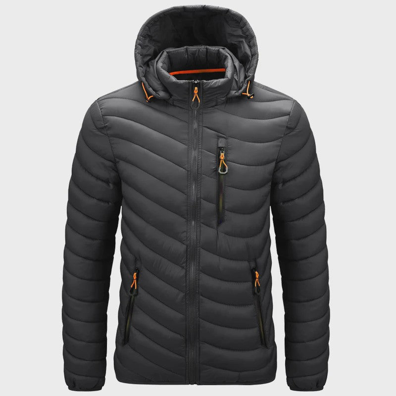 Luxe Heren Lichtgewicht Puffer Jas met Capuchon - Warm & Stijlvol voor Outdoor en Casual Gebruik