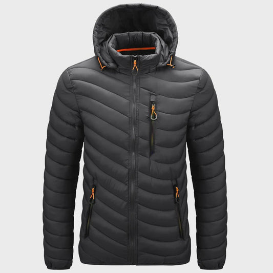 Luxe Heren Lichtgewicht Puffer Jas met Capuchon - Warm & Stijlvol voor Outdoor en Casual Gebruik
