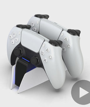 Dubbele Oplaadstandaard voor PS5 DualSense Controllers - Snel en Veilig Opladen