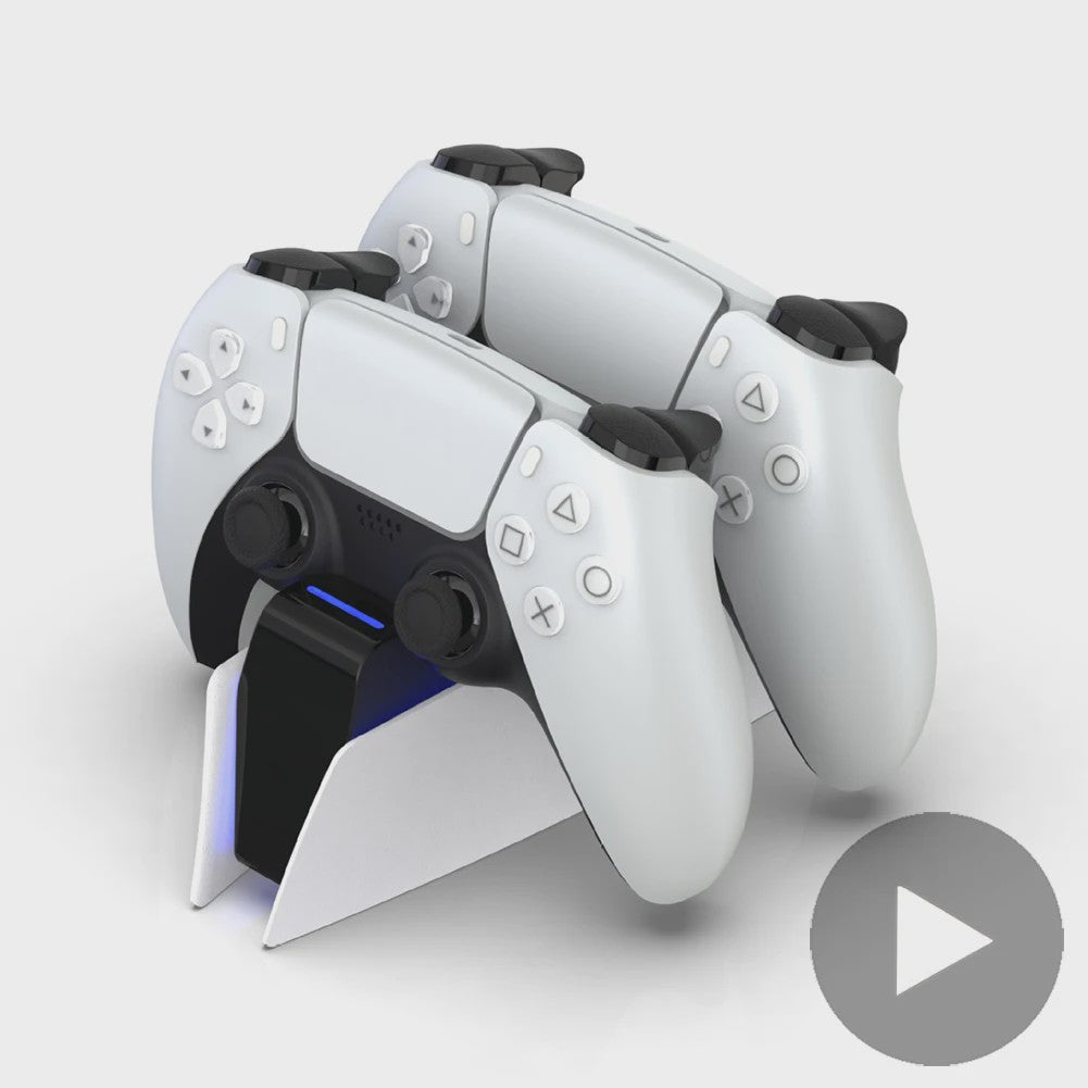Dubbele Oplaadstandaard voor PS5 DualSense Controllers - Snel en Veilig Opladen