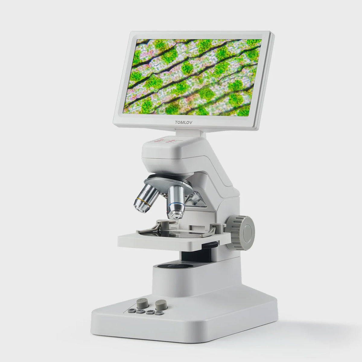 Tomlov DM301 Pro Digitale Microscoop: 1200x Vergroting, 7" HD Scherm & HDMI - Ideaal voor Educatie en Laboratorium