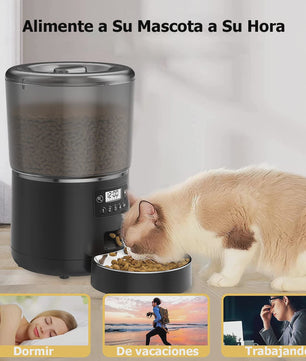 4L Automatische Voerbak voor Honden & Katten - Tijdsgestuurd & Gekwantificeerd Voeren