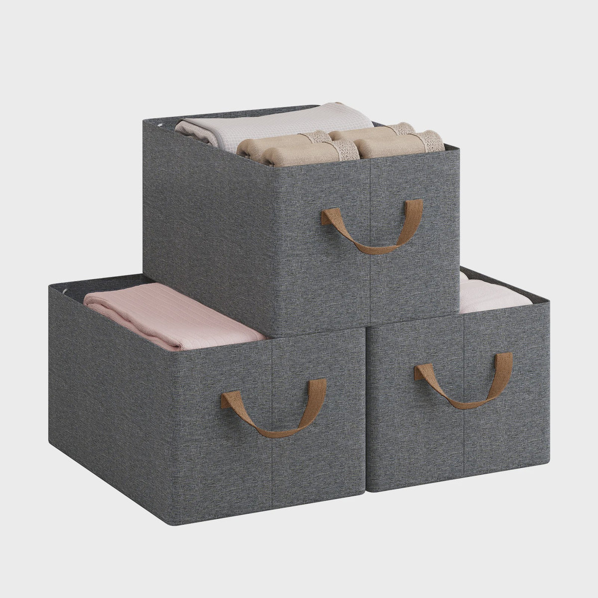 Opvouwbare Stoffen Opbergboxen (3/5/6 Stuks) - Organizer voor Kleding, Speelgoed & Kast