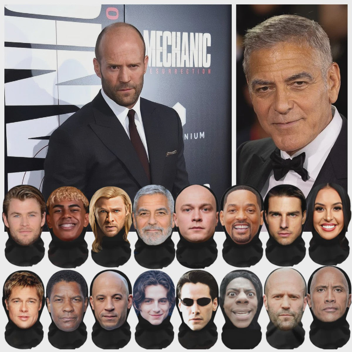 Grappige 3D Gezichtsmuts - Realistische Celebrity Maskers voor Feestjes & Cosplay
