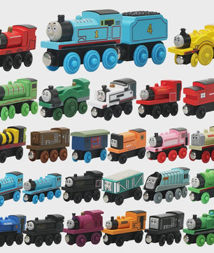Houten Trein Speelgoed Set: Thomas & Friends Karakters en Rijtuigen