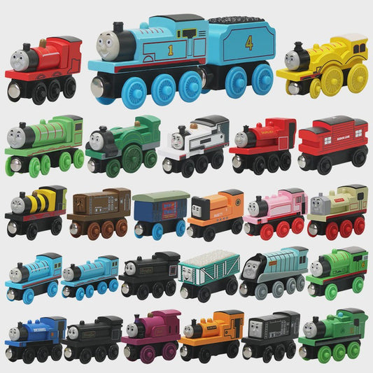 Houten Trein Speelgoed Set: Thomas & Friends Karakters en Rijtuigen